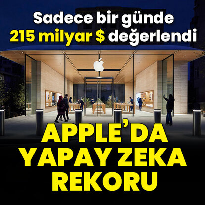 Apple'da yapay zeka rekoru