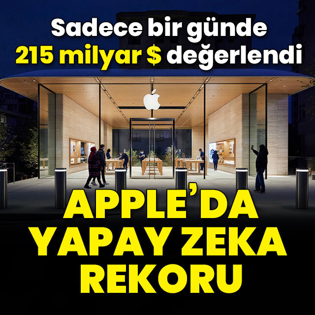 Apple'da yapay zeka rekoru