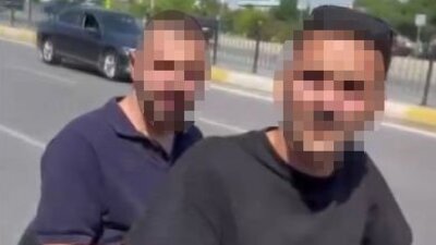 Ambulansın önünü kesen magandalar yakalandı!