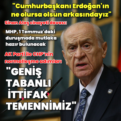  Bahçeli'den Cumhur İttifakı açıklaması