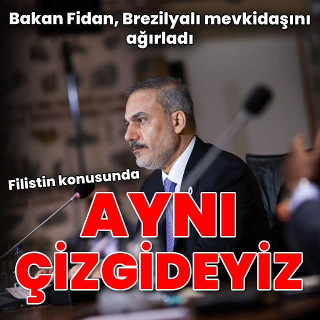 Bakan Fidan'dan 'Filistin' açıklaması