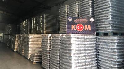 Antalya'da ele geçirildi: 3 milyon 550 bin şişe