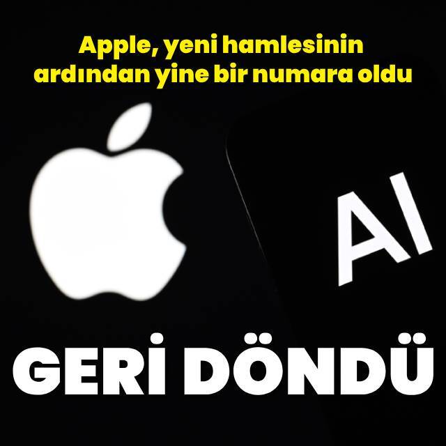 Apple, yapay zeka hamlesinin ardından yeniden bir numara