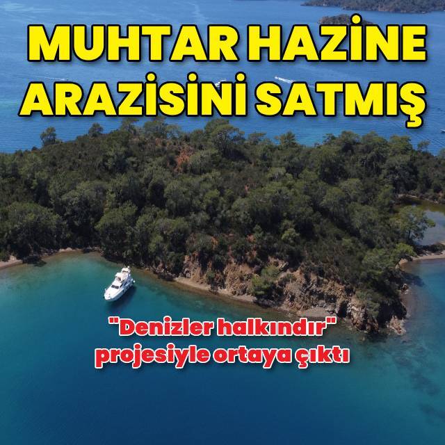 Muhtar hazine arazisini sattı