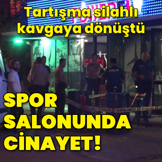 Spor salonunda cinayet!