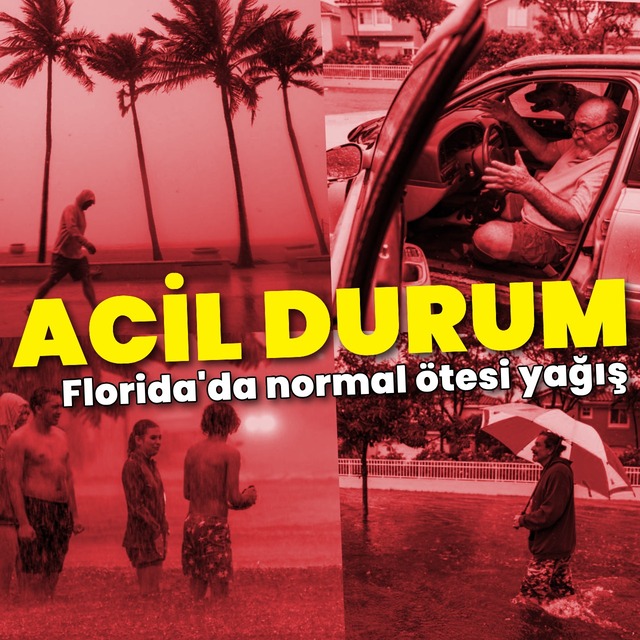 Florida'da sel felaketi