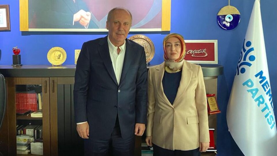 İnce, Sinan Ateş'in eşi ile görüştü