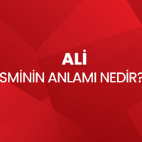 Ali isminin anlamı nedir?