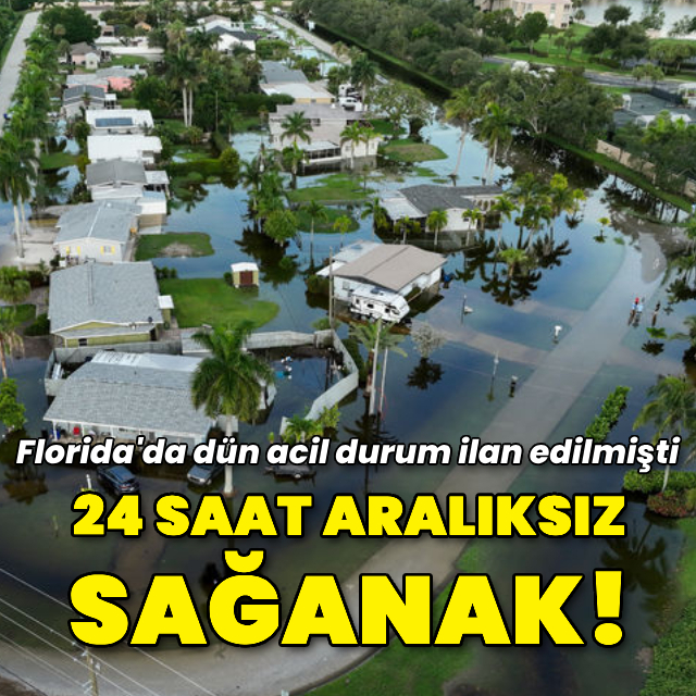 24 saat aralıksız sağanak!