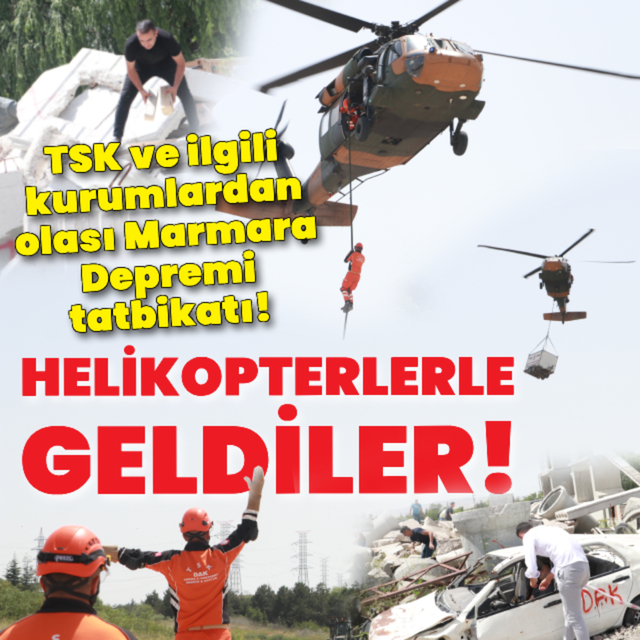 Olası Marmara Depremi için tatbikat