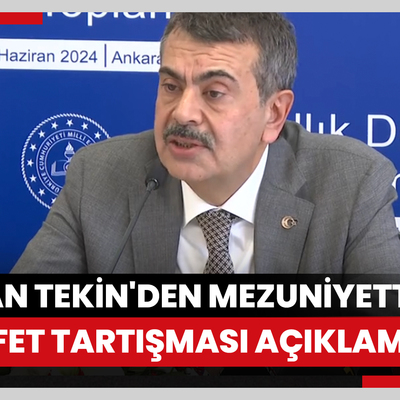 Bakan Tekin'den mezuniyette kıyafet tartışması açıklaması