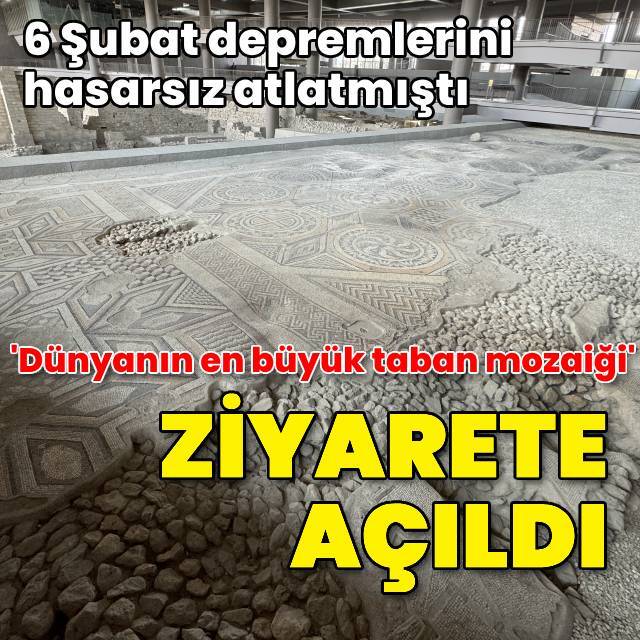 'Dünyanın en büyük taban mozaiği' tekrar ziyarete açıldı