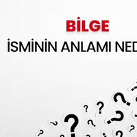 Bilge isminin anlamı nedir?