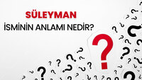 Süleyman isminin anlamı nedir?