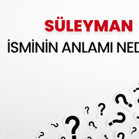 Süleyman isminin anlamı nedir?