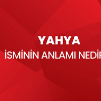 Yahya isminin anlamı nedir?
