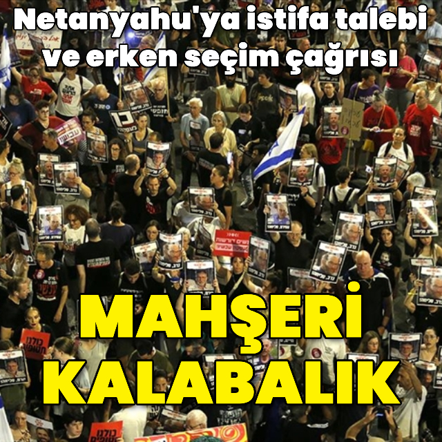 İsrailliler bir kez daha meydanlara indi