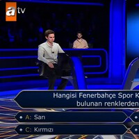 Kim Milyoner Olmak İster'de Fenerbahçe sorusu
