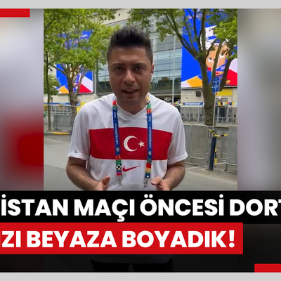 Gürcistan maçı öncesinde Dortmund'u kırmızı beyaza boyadık!