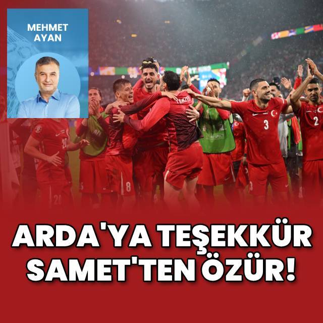 Arda'ya teşekkür, Samet'ten özür!