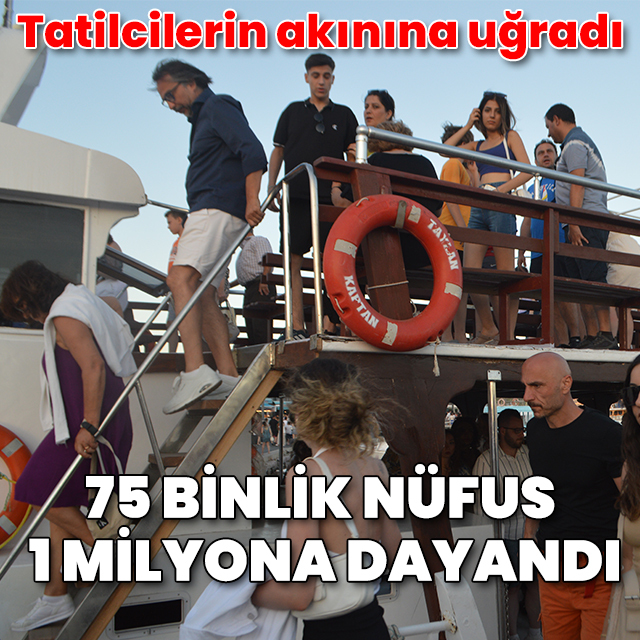 75 binlik nüfus 1 milyona dayandı: Ayvalık tatilci akınına uğradı