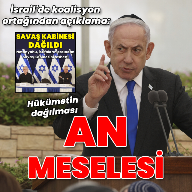 "İsrail hükümetinin dağılması an meselesi"