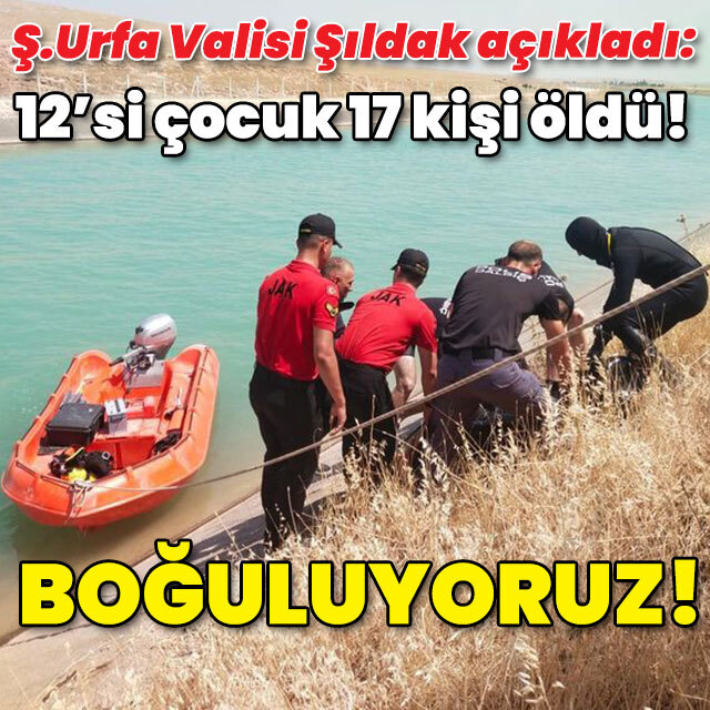 Şanlıurfa Valisi Şıldak açıkladı! Şu ana kadar 12'si çocuk 17 kişi öldü!