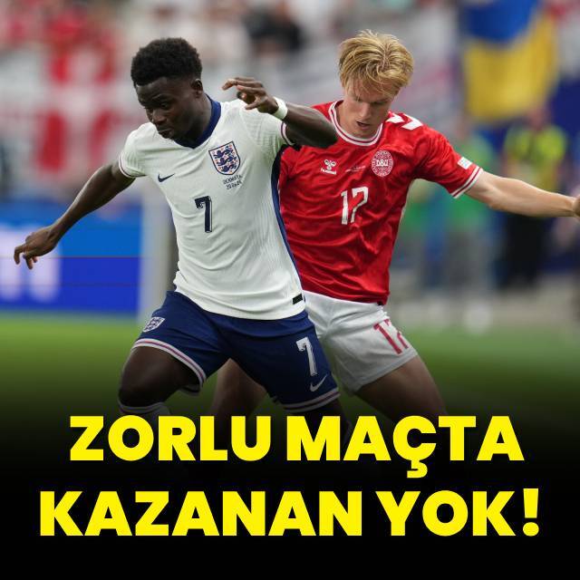 Zorlu maçta kazanan çıkmadı!