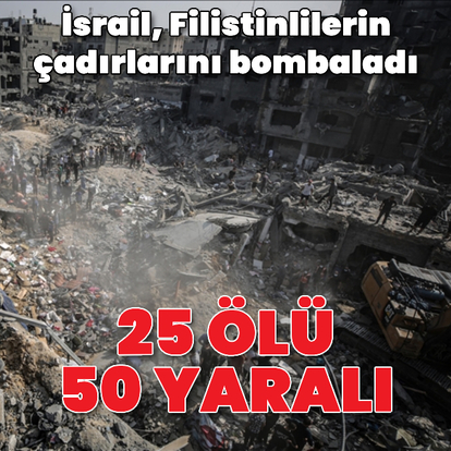 İsrail, Filistinlilerin çadırlarını bombaladı
