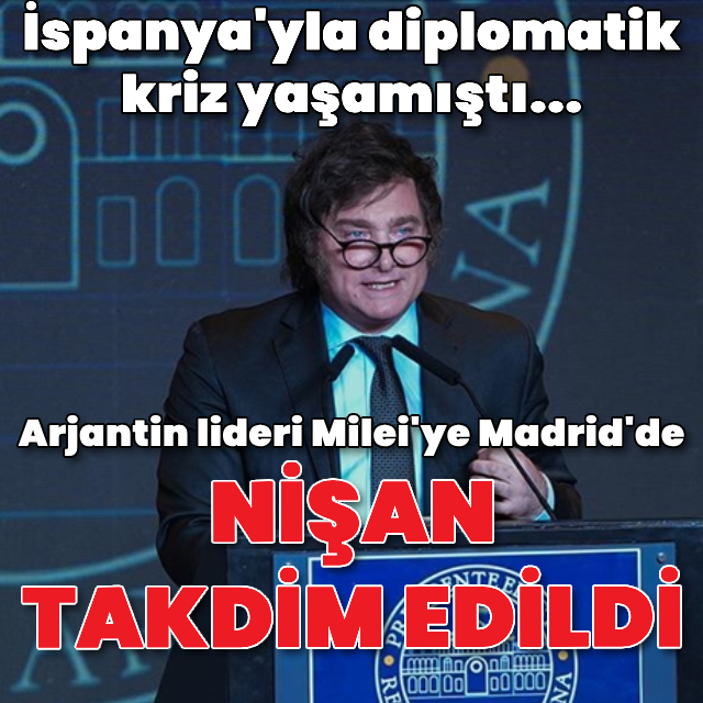 Diplomatik kriz yaşadığı İspanya'dan nişan aldı