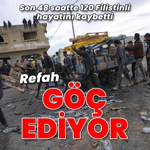 Saldırılar nedeniyle aileler Refah'tan kaçıyor