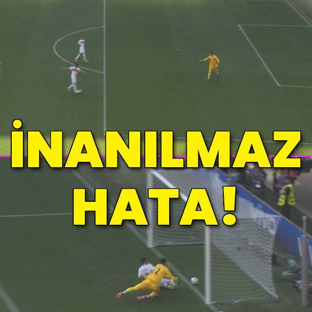 Milli Takım'da inanılmaz hata