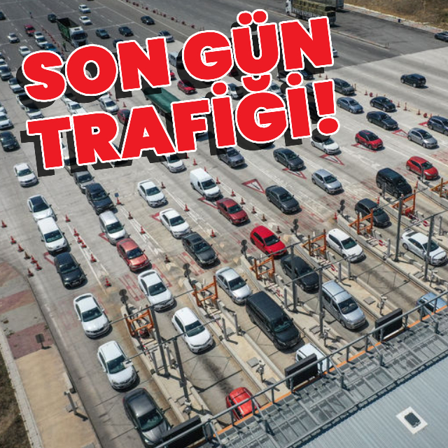 Tatilciler dönüş yolunda!