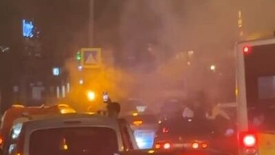 Havai fişekli kutlama yangın çıkardı: 5 gözaltı