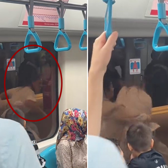 Marmaray'da kavga: Küfür ve hakaretler havada uçuştu