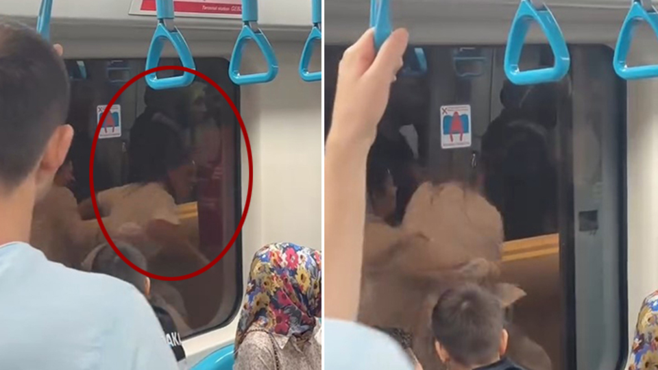 Marmaray'da kavga: Küfür ve hakaretler havada uçuştu