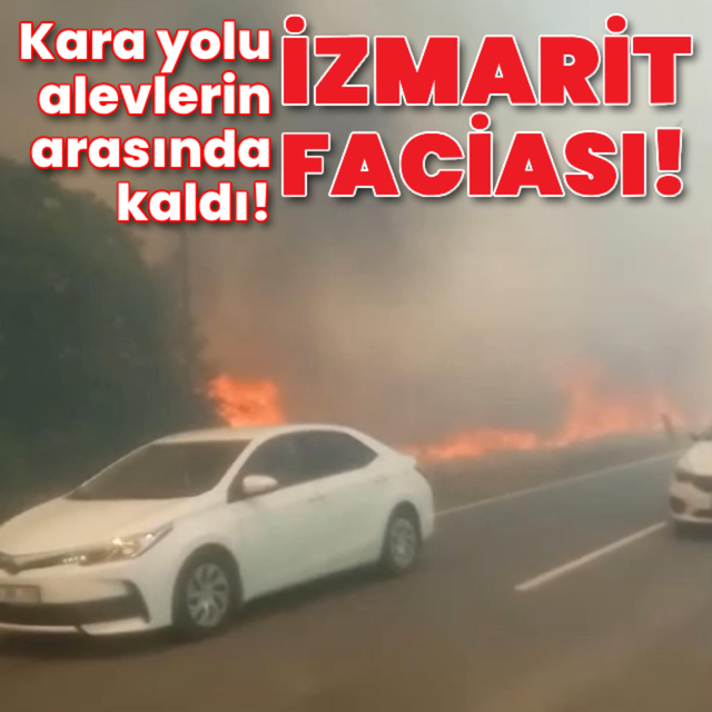 İzmarit faciası! Kara yolu alevlerin arasında kaldı