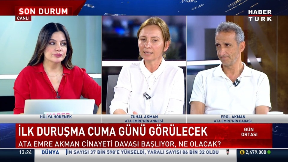 Ata Emre'nin anne ve babası Habertürk'te