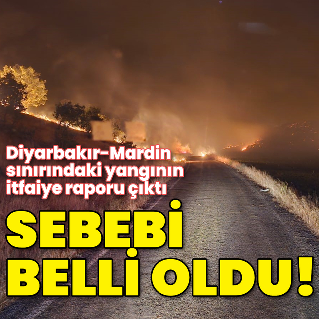 O yangın elektrik tellerinden çıkmış