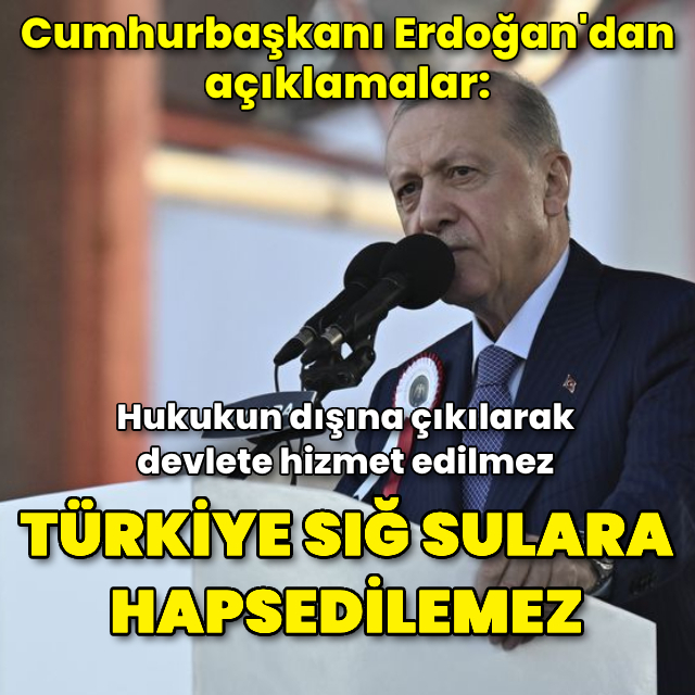 Cumhurbaşkanı Erdoğan'dan açıklamalar