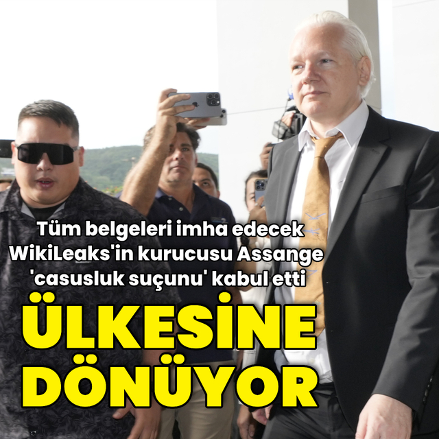 Assange "casusluk suçunu" kabul etti, ülkesine dönüyor
