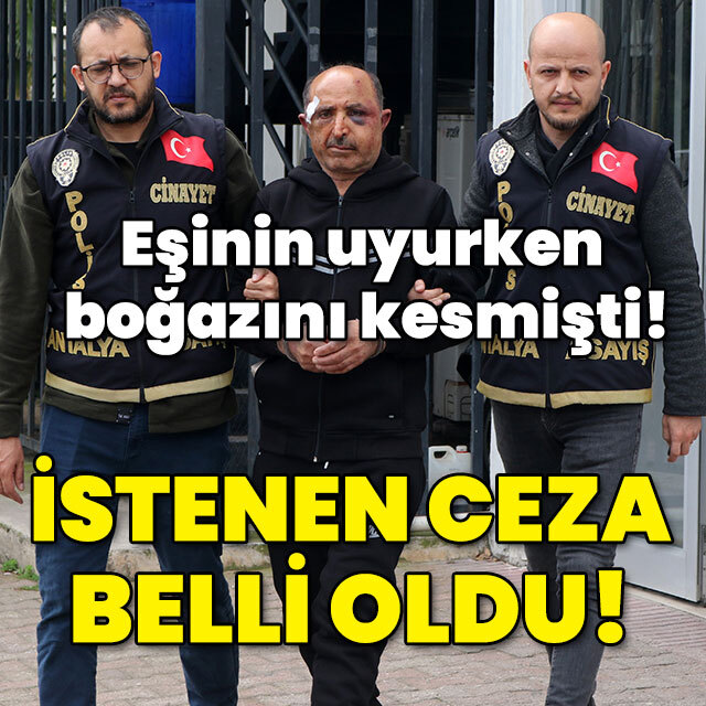 Eşinin uykusunda boğazını kesmişti! İddianame tamam!