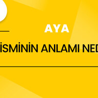 Aya isminin anlamı nedir?