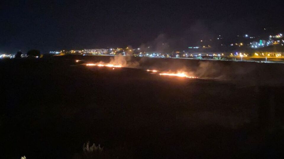 Kahramanmaraş'ta anız yangını çıktı