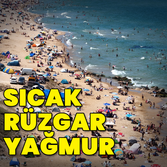 Rüzgar, yağmur ve sıcak uyarısı