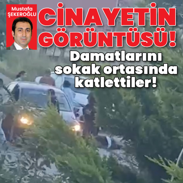 Damatlarını sokak ortasında katlettiler!
