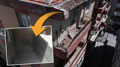 Bahçelievler'de binanın çatısı çöktü