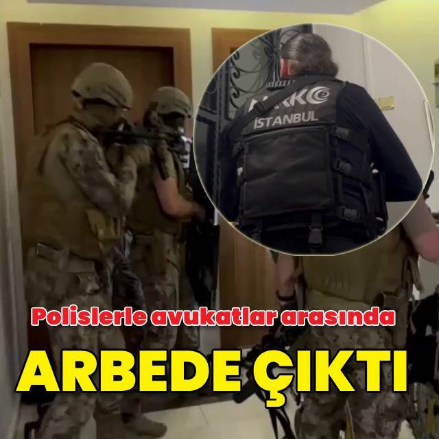 Avukat polise küfür etti, arbede çıktı