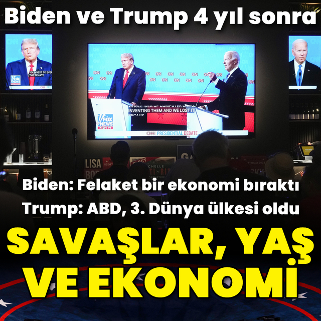 2020’den bu yana ilk kez! Biden ve Trump karşı karşıya