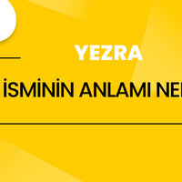 Yezra isminin anlamı nedir?